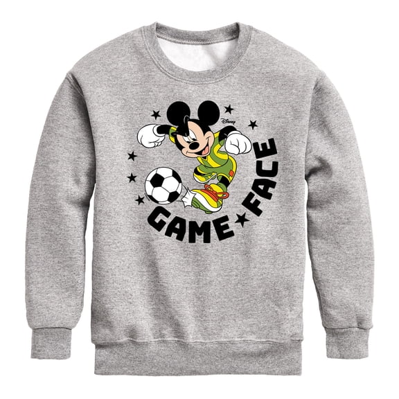 Disney - Game Face Soccer - Toddler & Youth Crewneck Fleece Sweatshirt