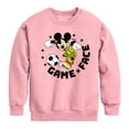 thumbnail image 1 of Disney - Game Face Soccer - Toddler & Youth Crewneck Fleece Sweatshirt, 1 of 4