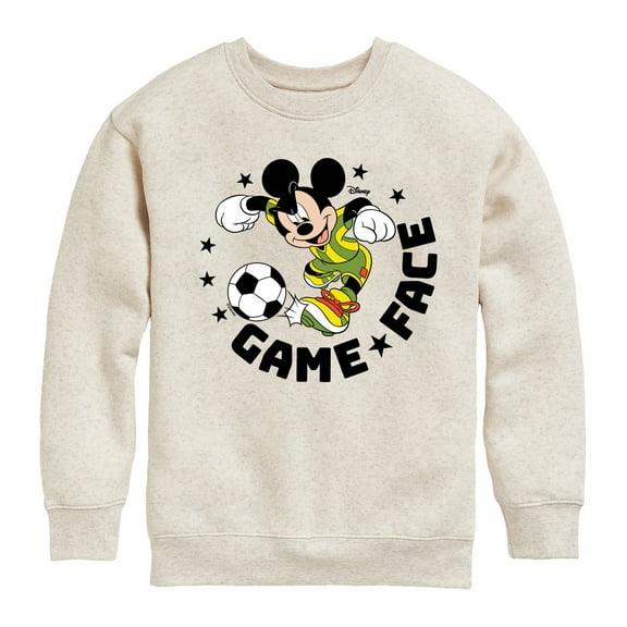 Disney - Game Face Soccer - Toddler & Youth Crewneck Fleece Sweatshirt