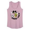 thumbnail image 1 of Disney - Game Face Soccer - Women's Racerback Tank Top, 1 of 5