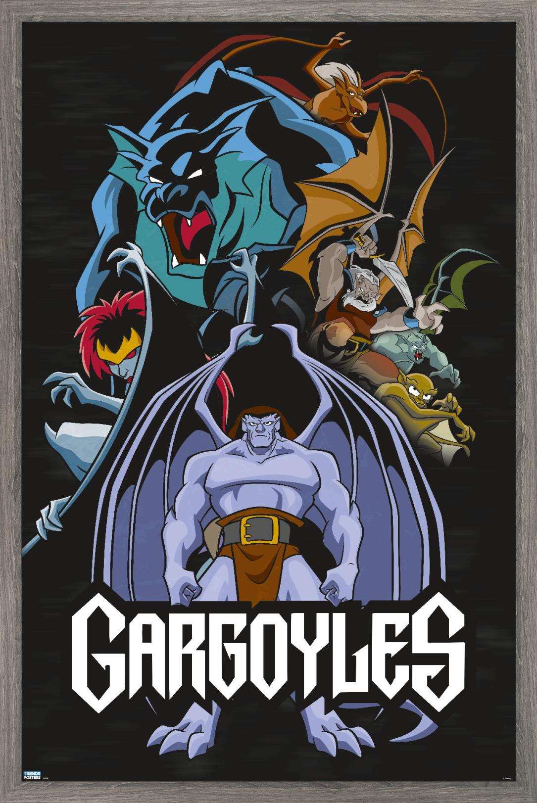 Disney Gargoyles - Group Wall Poster, 22.375" x 34", Framed