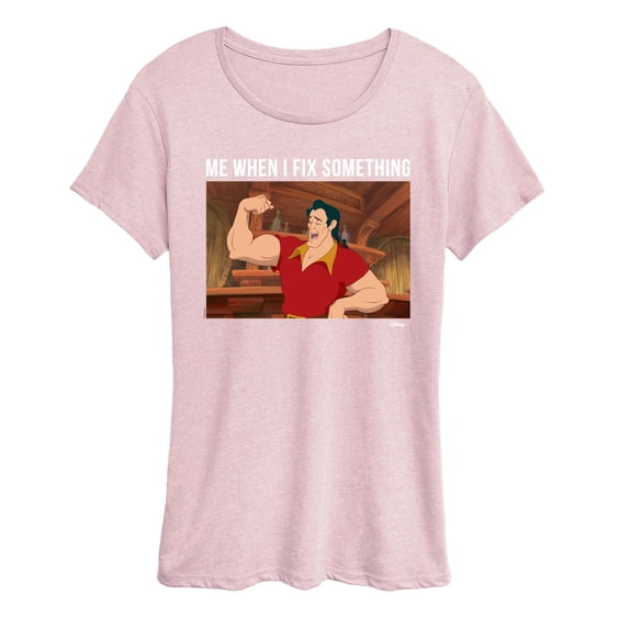 Disney - Gaston When Fix Something - Women's Short Sleeve Graphic T-Shirt