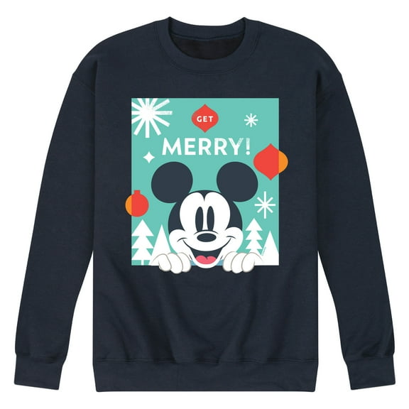 Disney - Get Merry - Men's Crew Fleece Sweatshirt Sweatshirt
