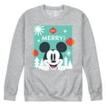 thumbnail image 1 of Disney - Get Merry - Men's Crew Fleece Sweatshirt Sweatshirt, 1 of 5