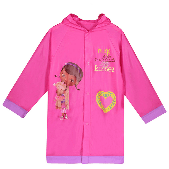 Disney Gilr's Doc McStuffins (Stuffy Dragon) Rain Slicker - Size 8/9 Years