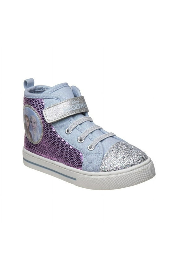 Girl Frozen High Top Casual Sneakers with Sequins