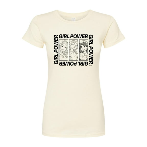 Disney - Girl Power  - Juniors Fitted Graphic T-Shirt