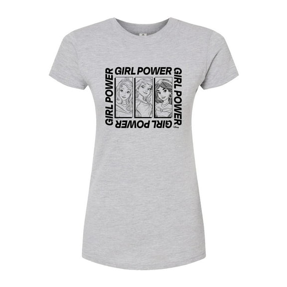 Disney - Girl Power  - Juniors Fitted Graphic T-Shirt