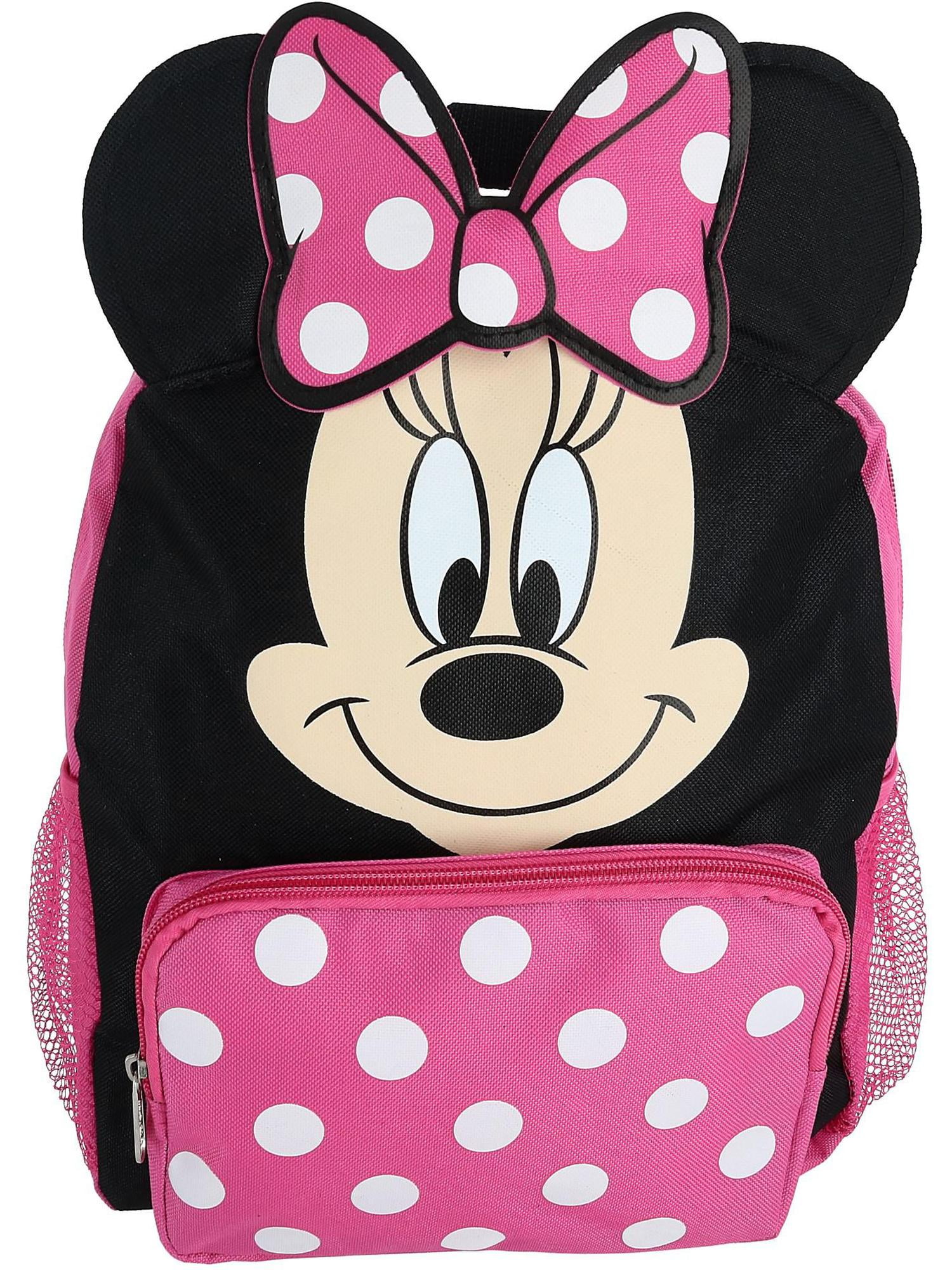 Disney Girl's 12-inch Minnie Mouse Big Face Backpack