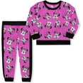 thumbnail image 1 of Disney Girl's 2 Piece Minnie Mouse Fabulous Long Sleeve Shirt and Jogger Set, 1 of 5