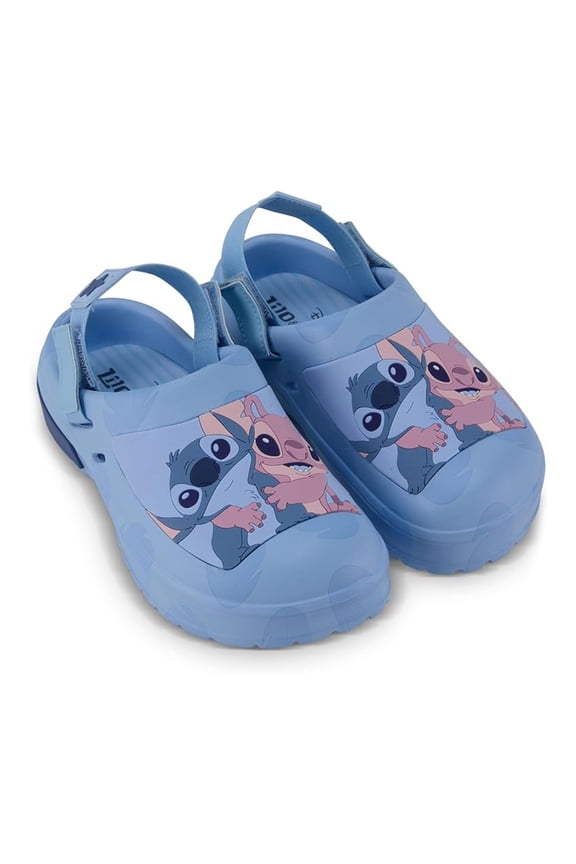 Girl’s Clog Sandal, Classic Comfort Molded EVA Clog Lilo and Stich Sandal Slippers for Kids Blue - 13