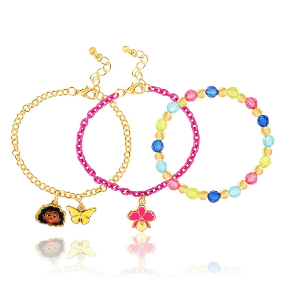 Disney Girl's Encanto Fashion Charm Bracelet Trio