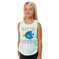 thumbnail image 1 of Disney Girl's Finding Nemo Dory Keep On Swimming Kids Sleeveless Tank Top, 1 of 7