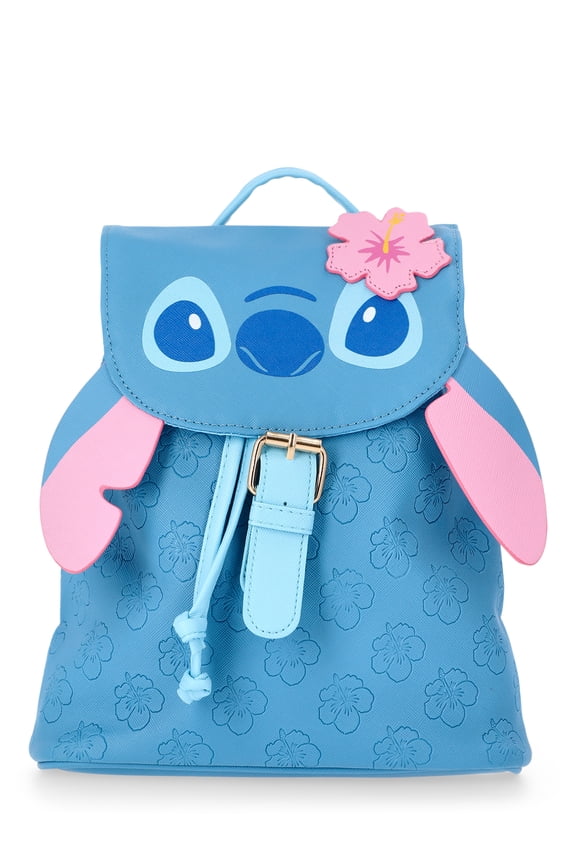 Girls' Lilo and Stitch Mini Drawstring Backpack, Blue