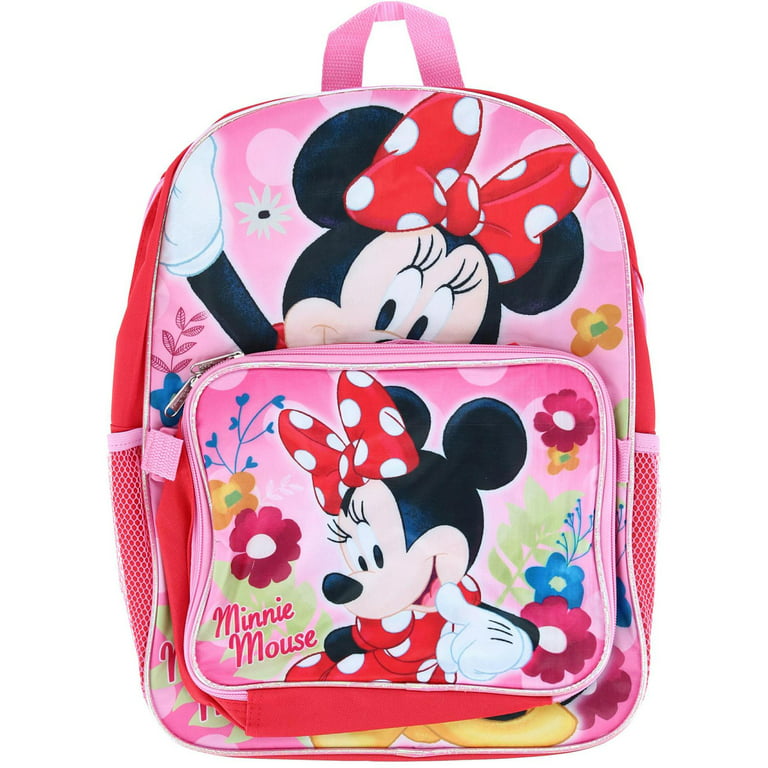Disney Minnie Mouse 16 Backpack with Lunch Bag