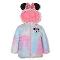 thumbnail image 1 of Disney Girl's Minnie Mouse Print Hooded Puffer Jacket with Ears and Bow, 1 of 3