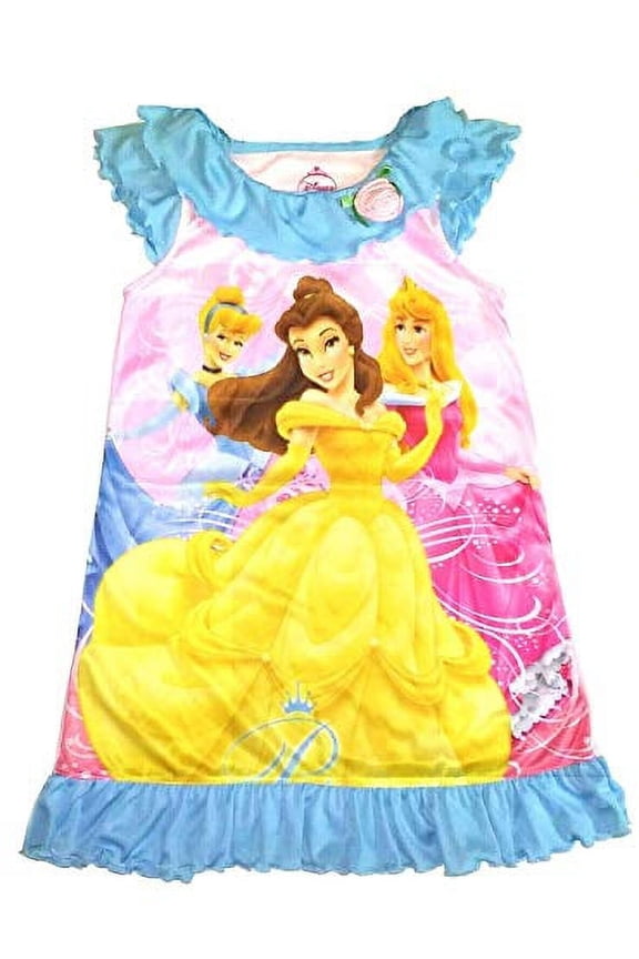 Girl's Princess Pink, Blue Nightgown, Gown, Princesses, Size 4