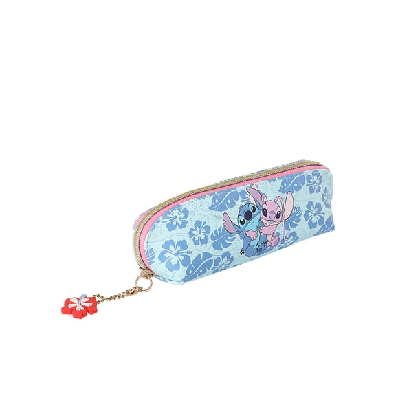 Disney Girl’s/Tween Stitch and Angel Small Blue Cosmetic Bag