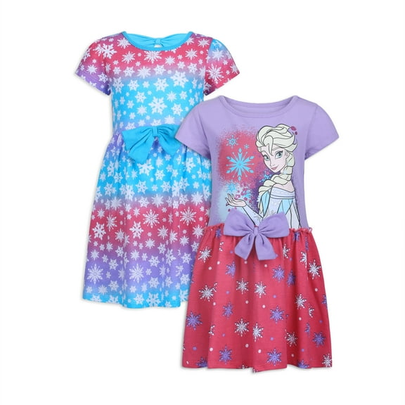 Disney Girls' 2 Pack Frozen Elsa Dresses for Toddlers