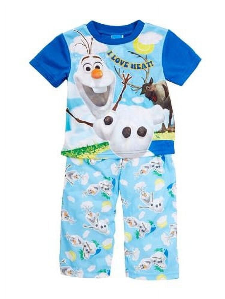 Disney Girls 2T 4T Frozen s Olaf Pajama Set Blue 4T