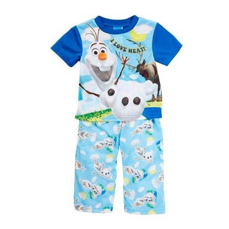 Disney Girls 2T 4T Frozen s Olaf Pajama Set Blue 4T