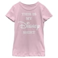 thumbnail image 1 of Girl's Disney This is my Disney Shirt Graphic Tee Light Pink Large, 1 of 4