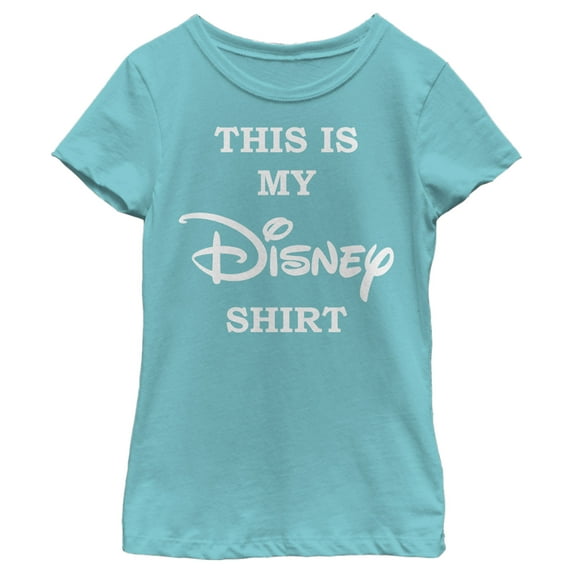 Girl's Disney This is my Disney Shirt Graphic Tee Tahiti Blue X Large