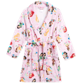 Disney Girls' Bathrobe Plush Fleece Sleepwear Robe Minnie Mouse