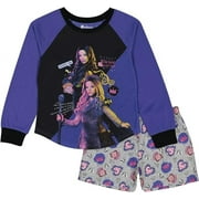 DISNEY Girls' Big Descendants Pajama Set, Spelled That, 4