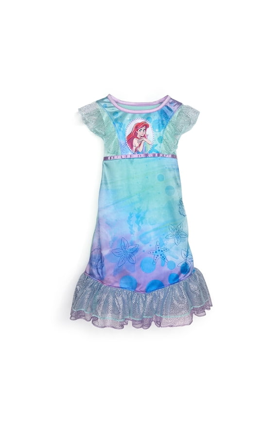 Girls' Big Princess Fantasy Gown, Watercolor Ariel 2, 8