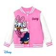 thumbnail image 1 of Disney Girls Bomber Jacket Minnie Mouse Daisy Colorblock Varsity Lightweight Sweatshirts Gift Fall Spring Sizes 3-10, 1 of 9