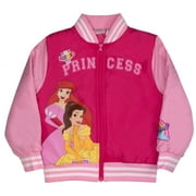 Disney Girls Bomber Jackets and T-Shirts, Princesses and Characters Bomber Jackets and Short Sleeve Tees for Girls (Size 4-16)