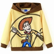 Disney Girls Boys Hoodies Sweatshirts Pixar Toy Story Woody Graphic School Yellow Pullover Top 3-4T