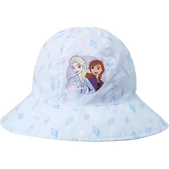 Disney Girls’ Bucket Hat – Reversible Minnie Mouse or Princess Sun Hat