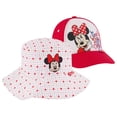 thumbnail image 1 of Disney Girls’ Bucket Hat – Reversible Minnie Mouse or Princess Sun Hat, 1 of 6