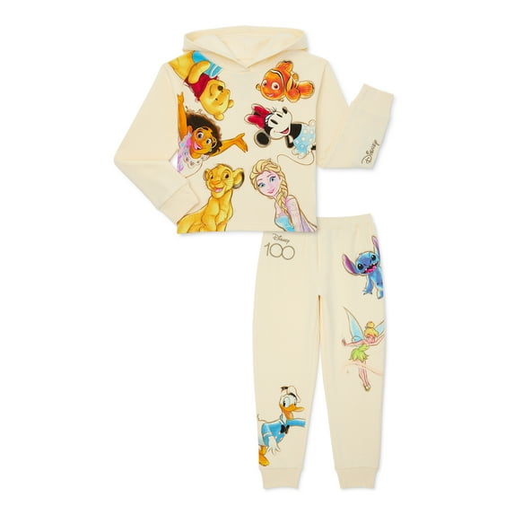 Disney Girls Cropped Hoodie and Jogger Pants Set, 2-Piece, Sizes 4-16
