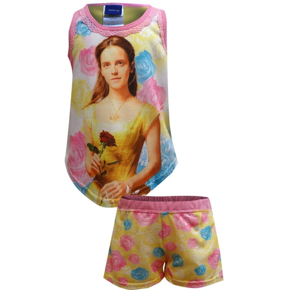 Disney Girls Disney Beauty and the Beast Movie Shortie Pajama Set (4)