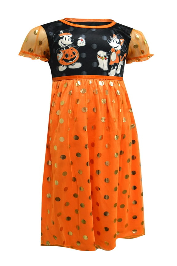 Disney Girls Dress Like Minnie Mouse Halloween Party Nightgown (3T)
