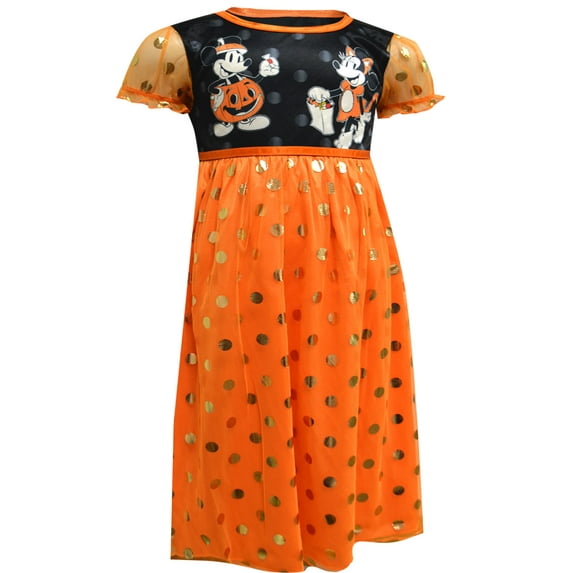 Disney Girls Dress Like Minnie Mouse Halloween Party Nightgown (4T)