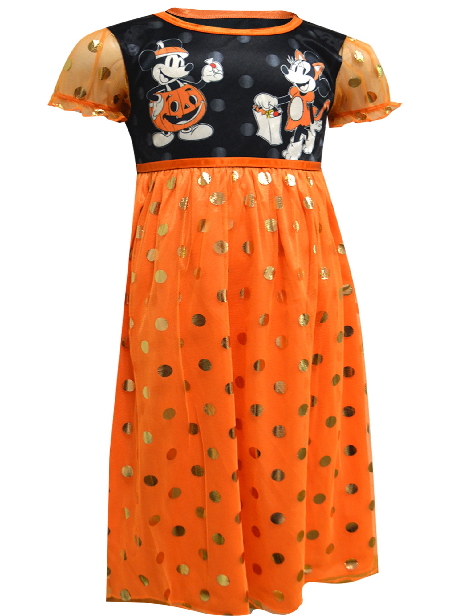 Disney Girls Dress Like Minnie Mouse Halloween Party Nightgown (3T)