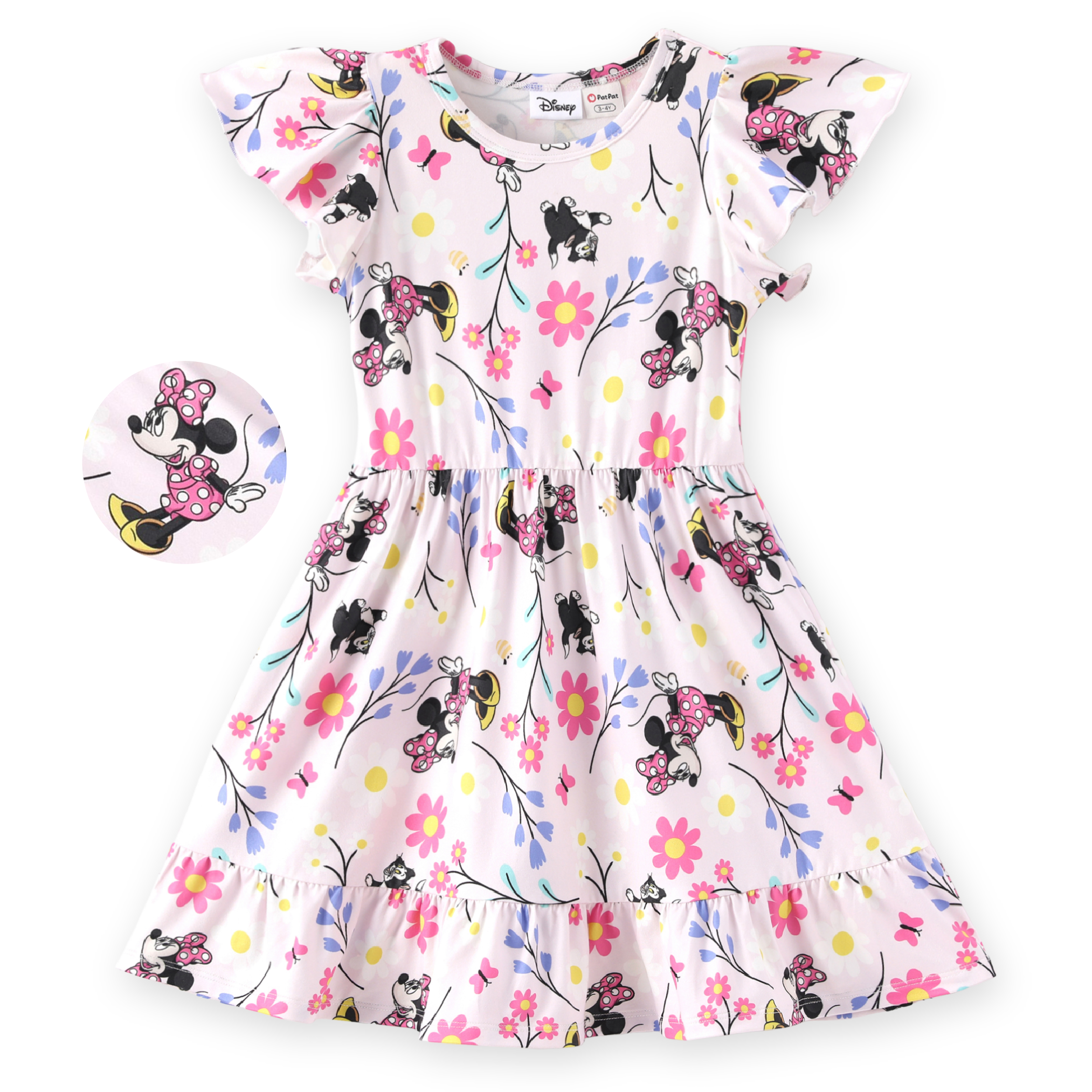 Disney Girls Dresses Minnie Mouse Graphic Pink Floral Flower Flowy Summer Spring Break Sundresses T Shirt Dress Baby Toddlers 2T: Worth Buying?