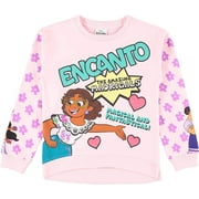Disney Girls Encanto Sweatshirt - Mirabel, Isabela and Luisa - Sizes 2T-16