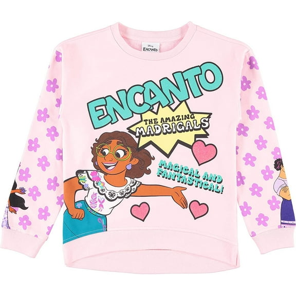 Disney Girls Encanto Sweatshirt - Mirabel, Isabela and Luisa - Sizes 2T-16