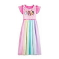 Disney Girls Fantasy Nightgown Princess Dress Pajama Rainbow