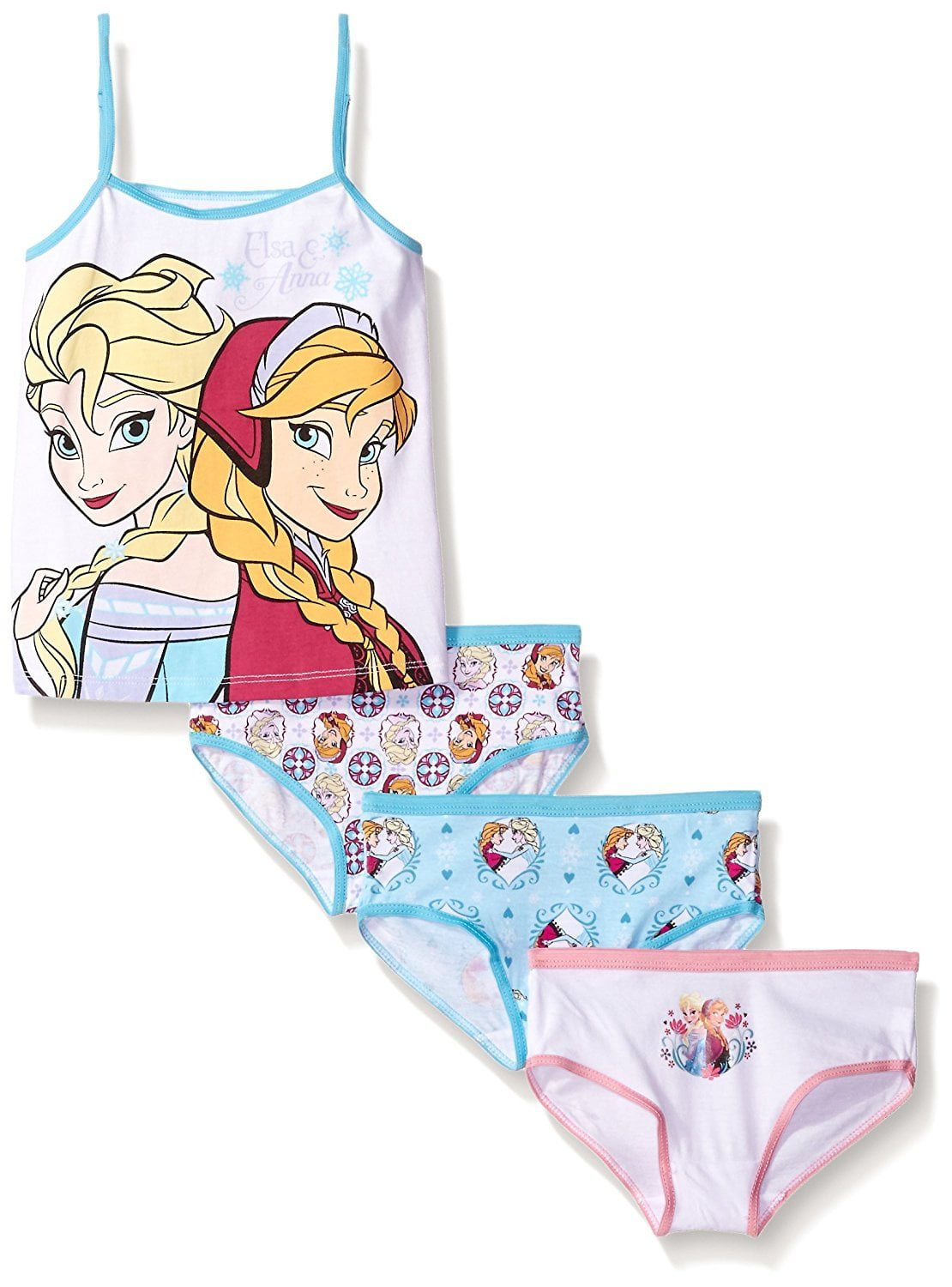 Disney Girls' Frozen 3-Pack Underwear and Tank Set
