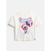 Minnie Mouse Girls 76 Patriotic Americana Graphic Tee, Sizes 4-18