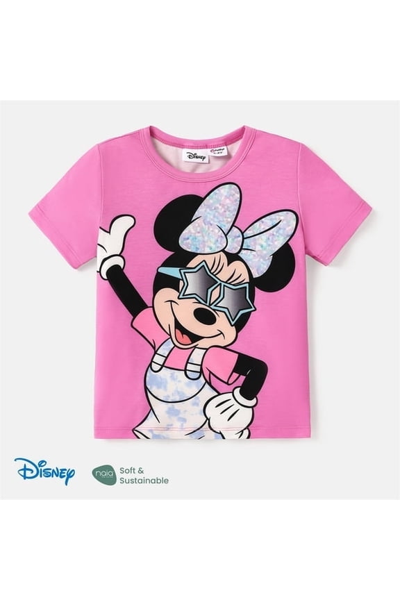 Girls Graphic Tee Minnie Mouse Short Sleeves T-Shirt Top Summer Outfits Clothes Sizes 3-10T