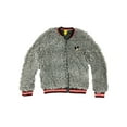 thumbnail image 1 of Disney Girls Gray Faux Fur Mickey Mouse Zip Front Sweatshirt Jacket Medium, 1 of 3