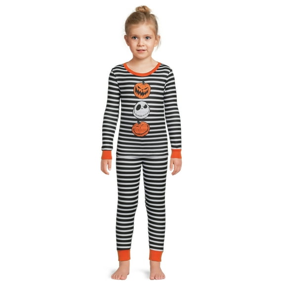 Disney Girls Halloween Nightmare Before Christmas Sleepwear Set, 2-Piece, Sizes 4-10