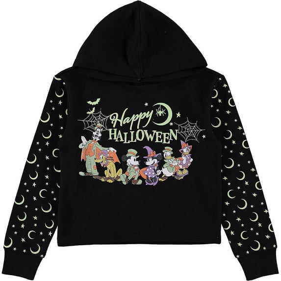 Disney Girls Halloween Pullover Skimmer Hoodie- Minnie Mouse for Little and Big Girls Sizes 4-16